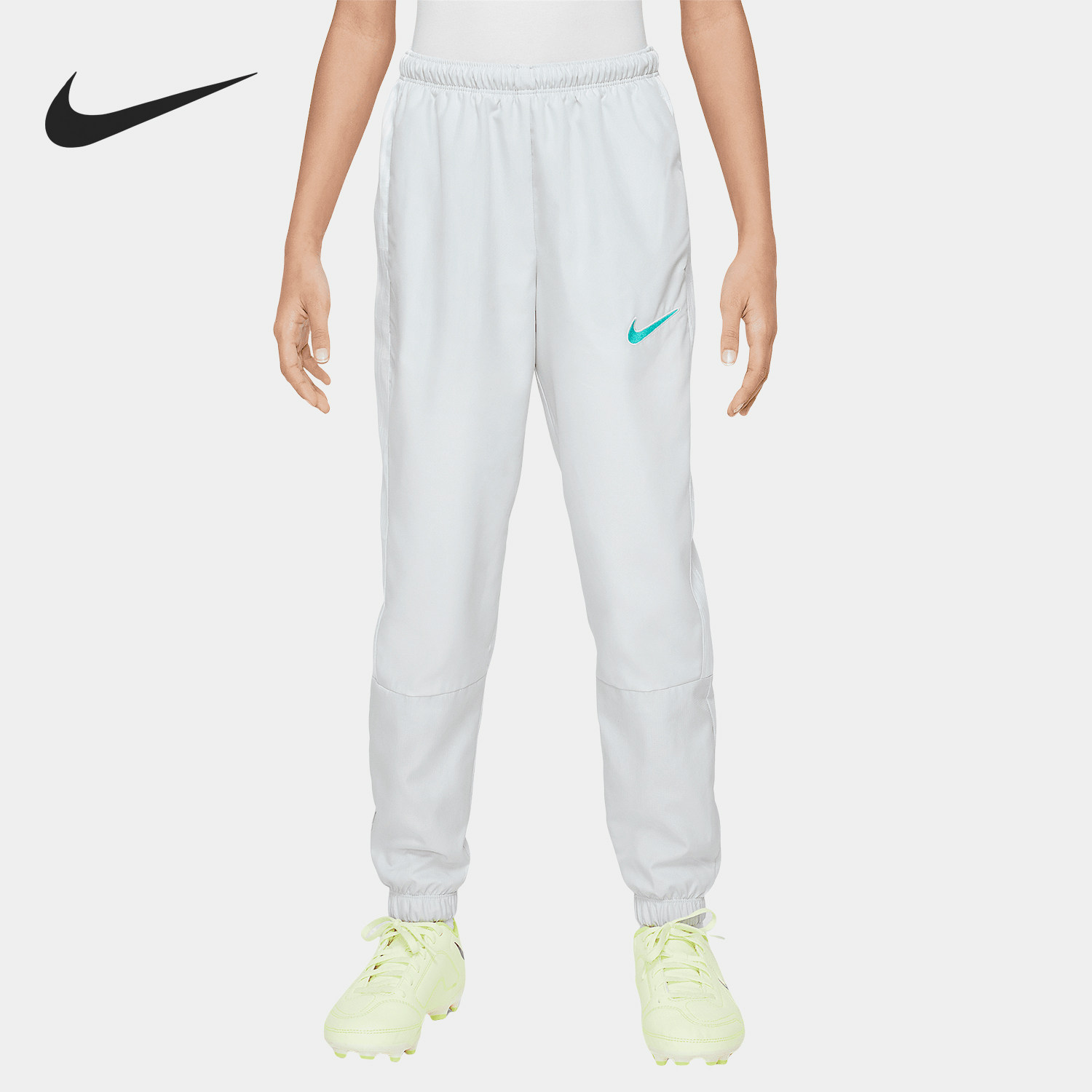Nike耐克25大童足球运动时尚百搭透气束脚舒适系带休闲长裤HJ3722