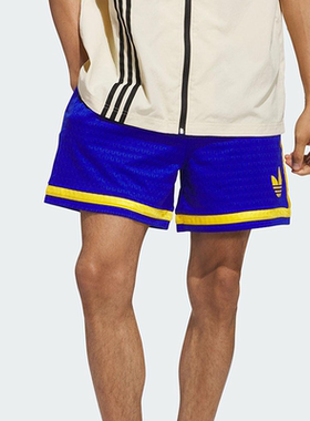 adidas阿迪达斯三叶草男子短裤训练宽松舒适透气运动休闲裤JP0649