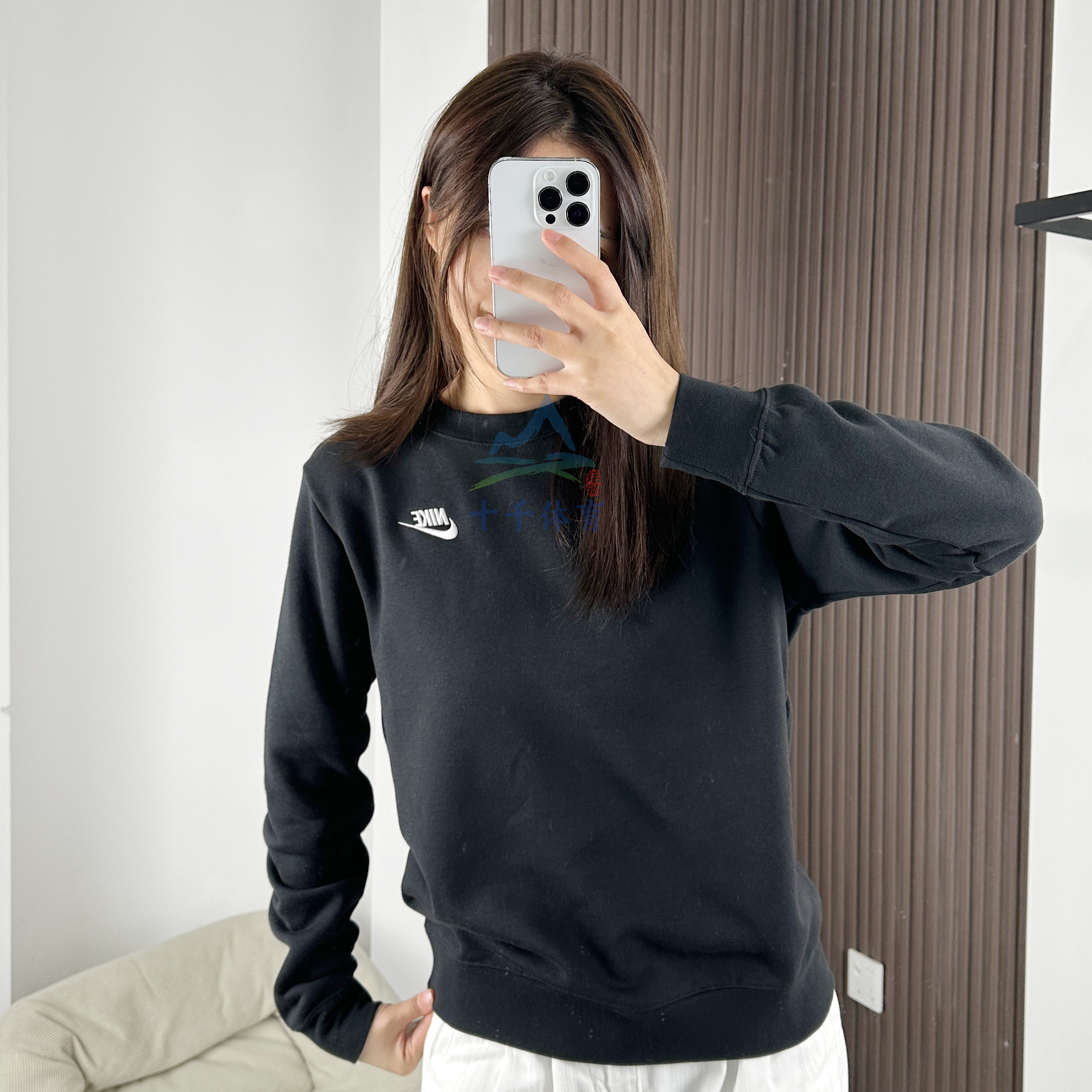 NIKE耐克卫衣女25新款薄绒圆领针织休闲叠搭刺绣运动套头衫DQ5474,运动服/休闲服装,运动卫衣/套头衫,淘宝优惠券,粉丝福利购,淘宝优惠卷