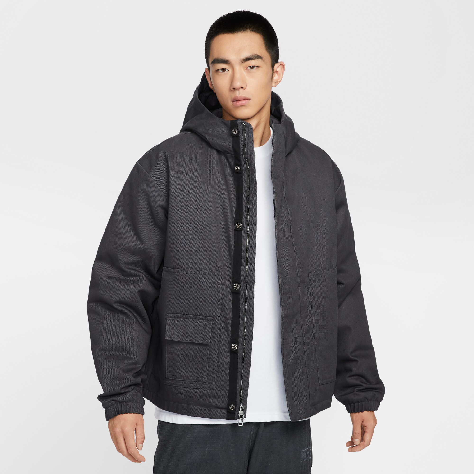 NIKE耐克男子25冬季运动休闲超宽松保暖梭织连帽棉服外套HV1323