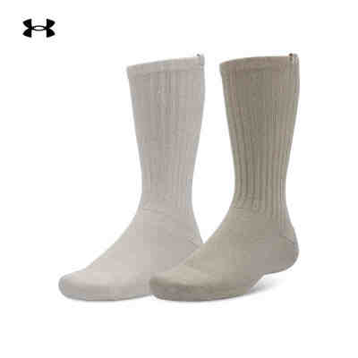 安德玛运动休闲情侣中筒袜-2双装