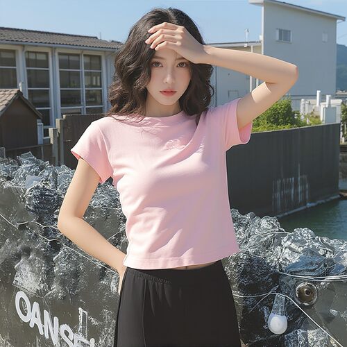 阿迪达斯女纯棉短袖百搭休闲T恤