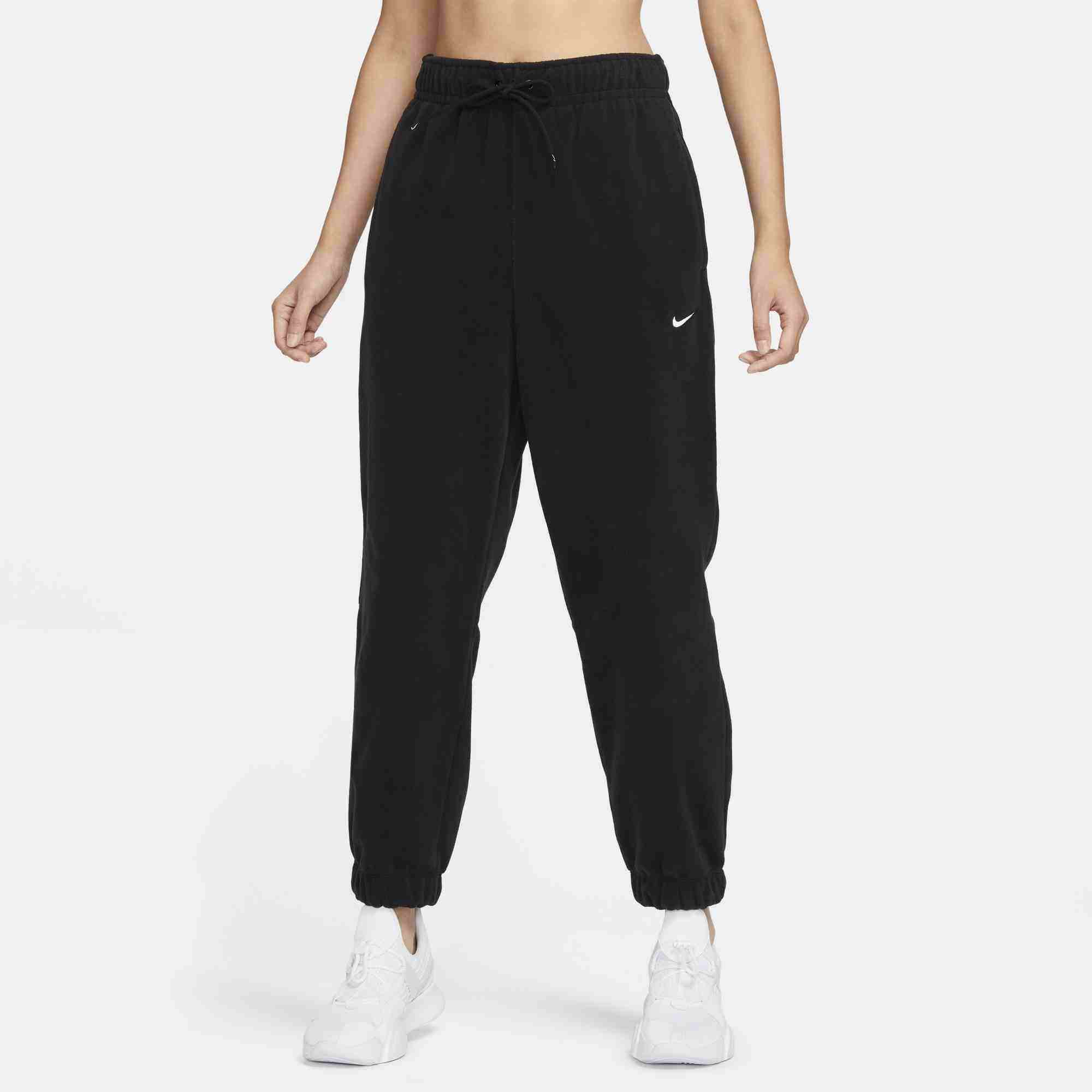 Nike耐克运动裤女子THERMA-FIT ONE春季新款宽松摇粒绒长裤FB5579