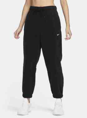 Nike耐克运动裤女子THERMA-FIT ONE春季新款宽松摇粒绒长裤FB5579