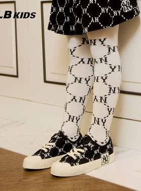 MLB儿童官方男女童甜酷潮流老花连裤袜柔软舒适袜子秋冬7ASOM062N