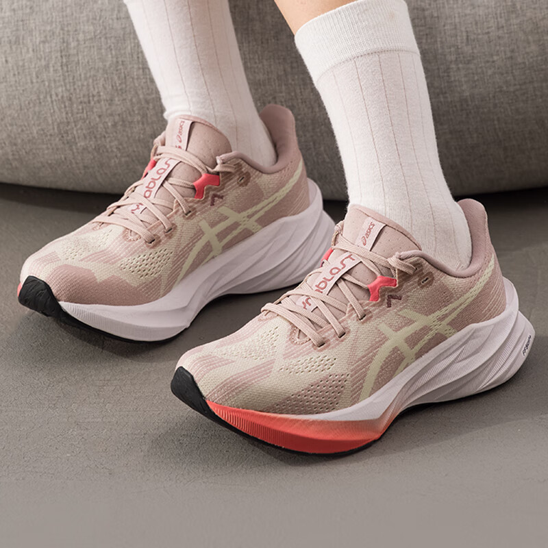 亚瑟士网面轻便休闲运动跑步鞋女