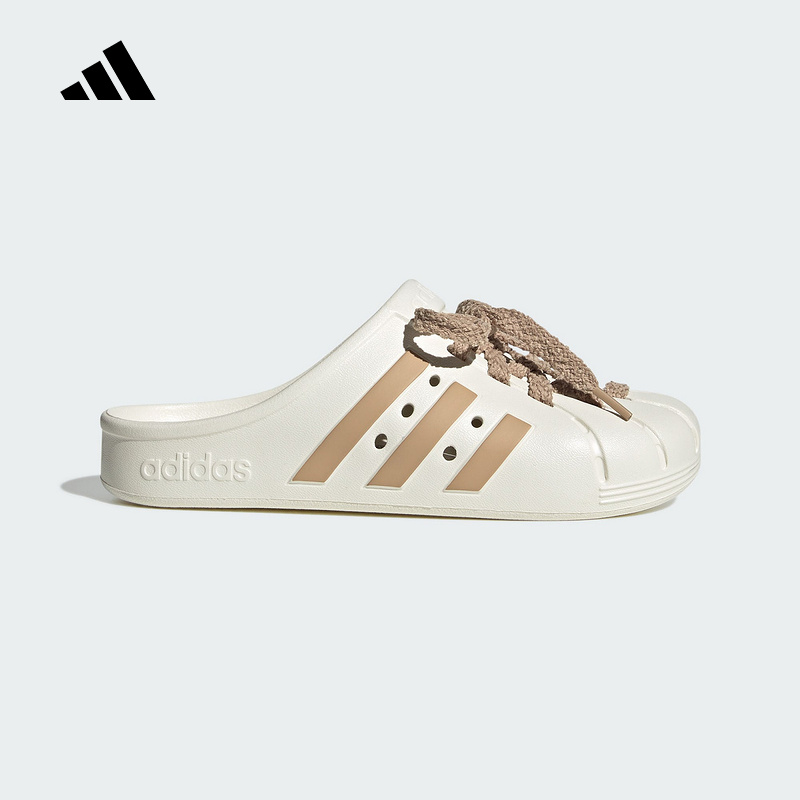 阿迪达斯JQ2117透气舒适拖鞋