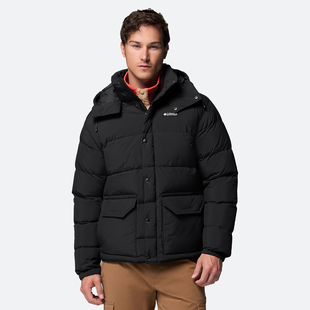 Columbia哥伦比亚户外秋冬新款男拒水650蓬连帽保暖羽绒服WE9054