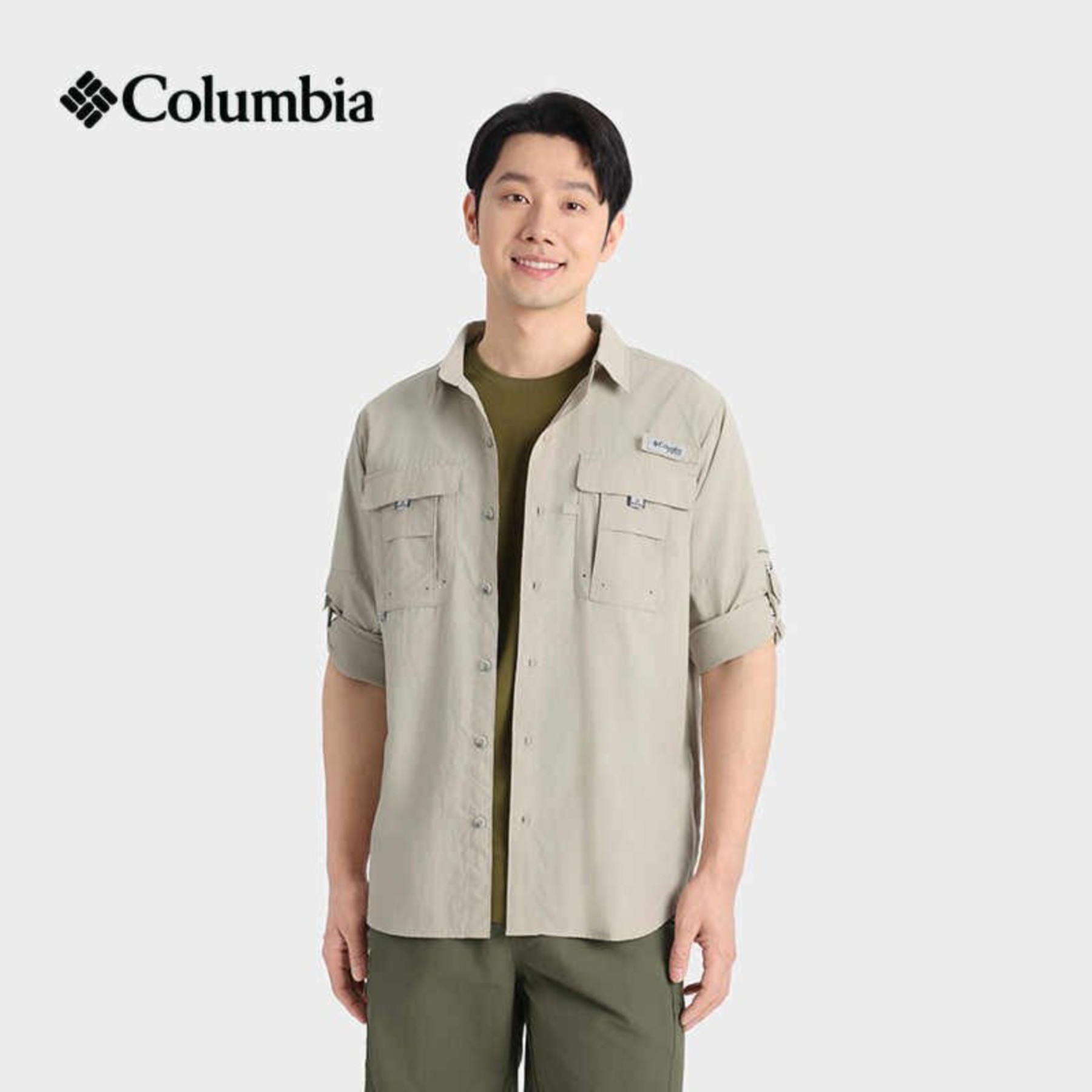 哥伦比亚户外防晒透气长袖衬衫