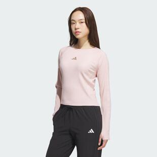 26新款阿迪达斯女子三条纹舞动系列长袖T恤KB7754/KB7755/KZ1254