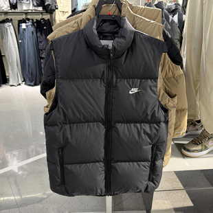 CLUB PUFFER65立领保暖运动羽绒背心IB2978 ASTF NIKE耐克男25新款