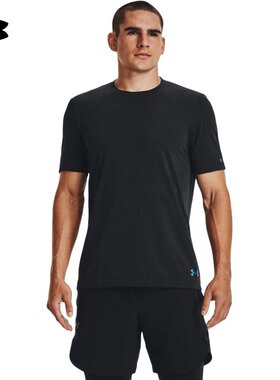 UA安德玛短袖男子RUSH Seamless训练运动健身圆领宽松T恤1373724
