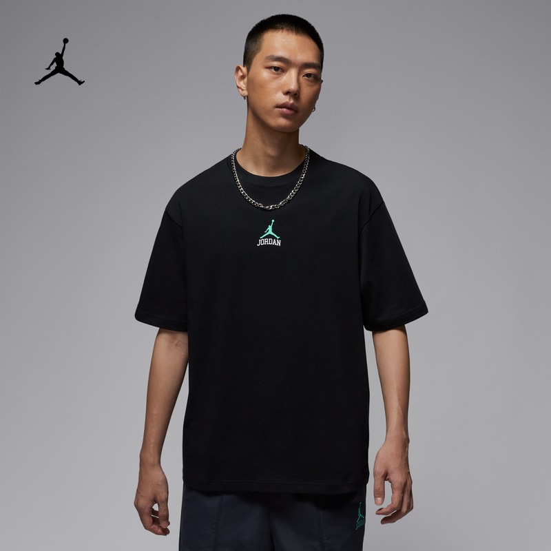 NIKE耐克乔丹25秋季男子运动休闲透气纯棉圆领休闲短袖T恤IM3354