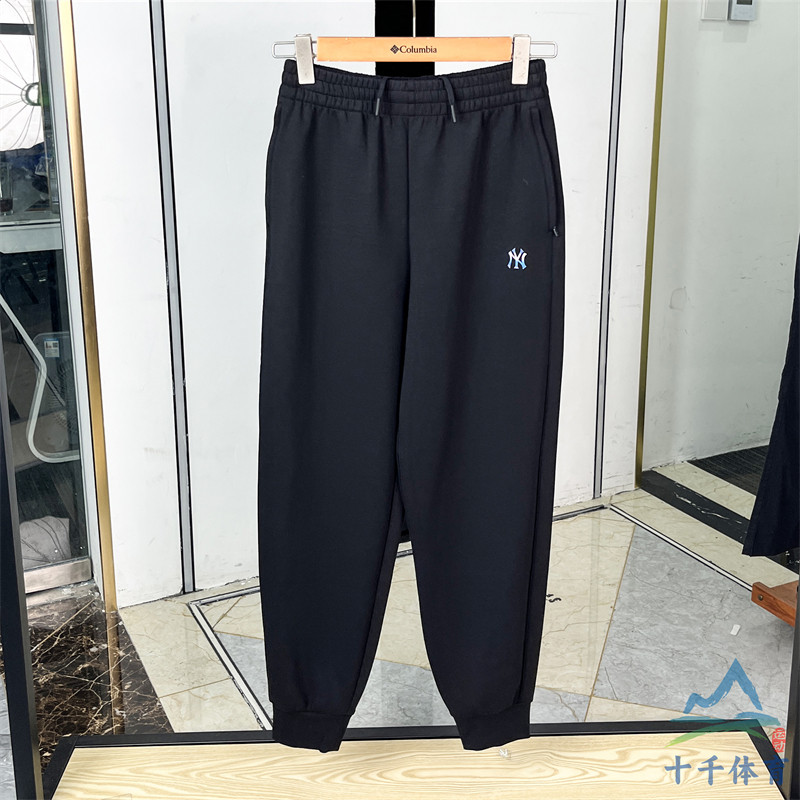 MLB运动裤情侣NY小标男女款渐变印花束脚裤休闲小脚长裤3FPTBA141
