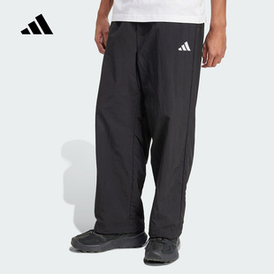 adidas阿迪达斯男25秋季运动休闲透气宽松直筒梭织长裤JM1778