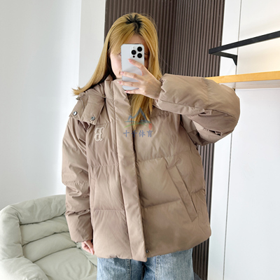 MLB刺绣晕染风连帽运动羽绒服