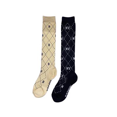 MLB男女钻石菱格运动长筒袜