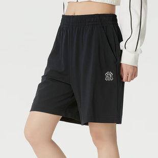 3ASPB3063 男女NY小标凉感透气休闲运动五分裤 26新款 MLB情侣短裤