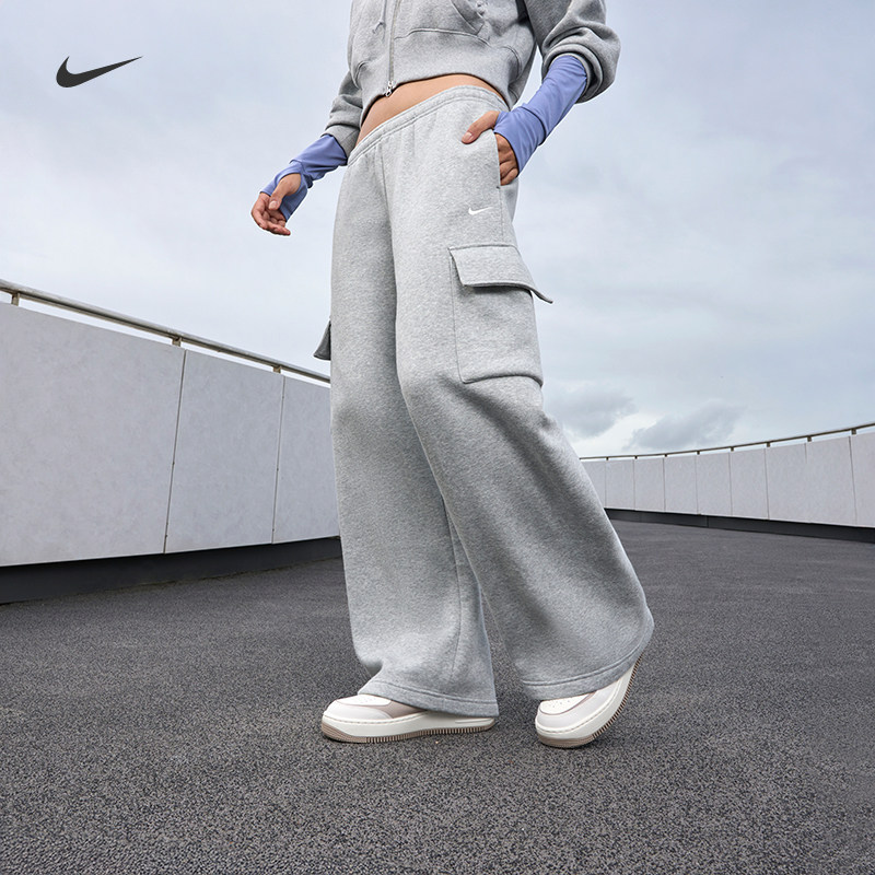 25冬季新款NIKE耐克PHOENIX女子针织机能风加绒工装运动裤IM7489