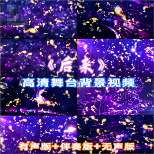 后来 歌曲唯美舞台LED背景高清视频素材 伴奏版 大屏幕 演唱