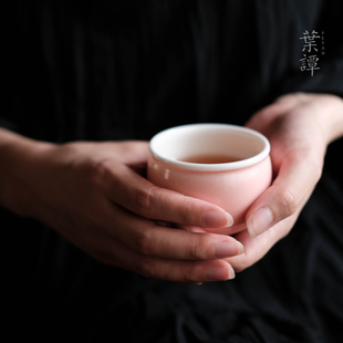 叶谭 天野造物粉樱系列大缸杯 女主人杯压手感好个人杯单杯陶瓷杯
