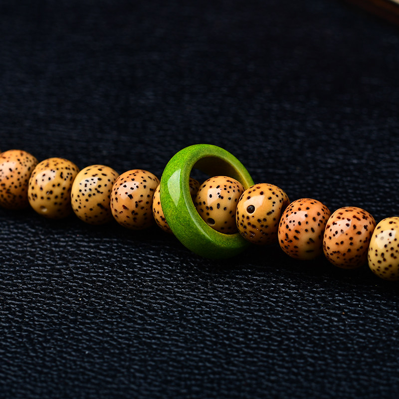 유채 노란색 청록색 러닝 링 액세서리 스타와 달 보살 원숭이 머리 비문 팔찌 비즈 액세서리 러닝 링