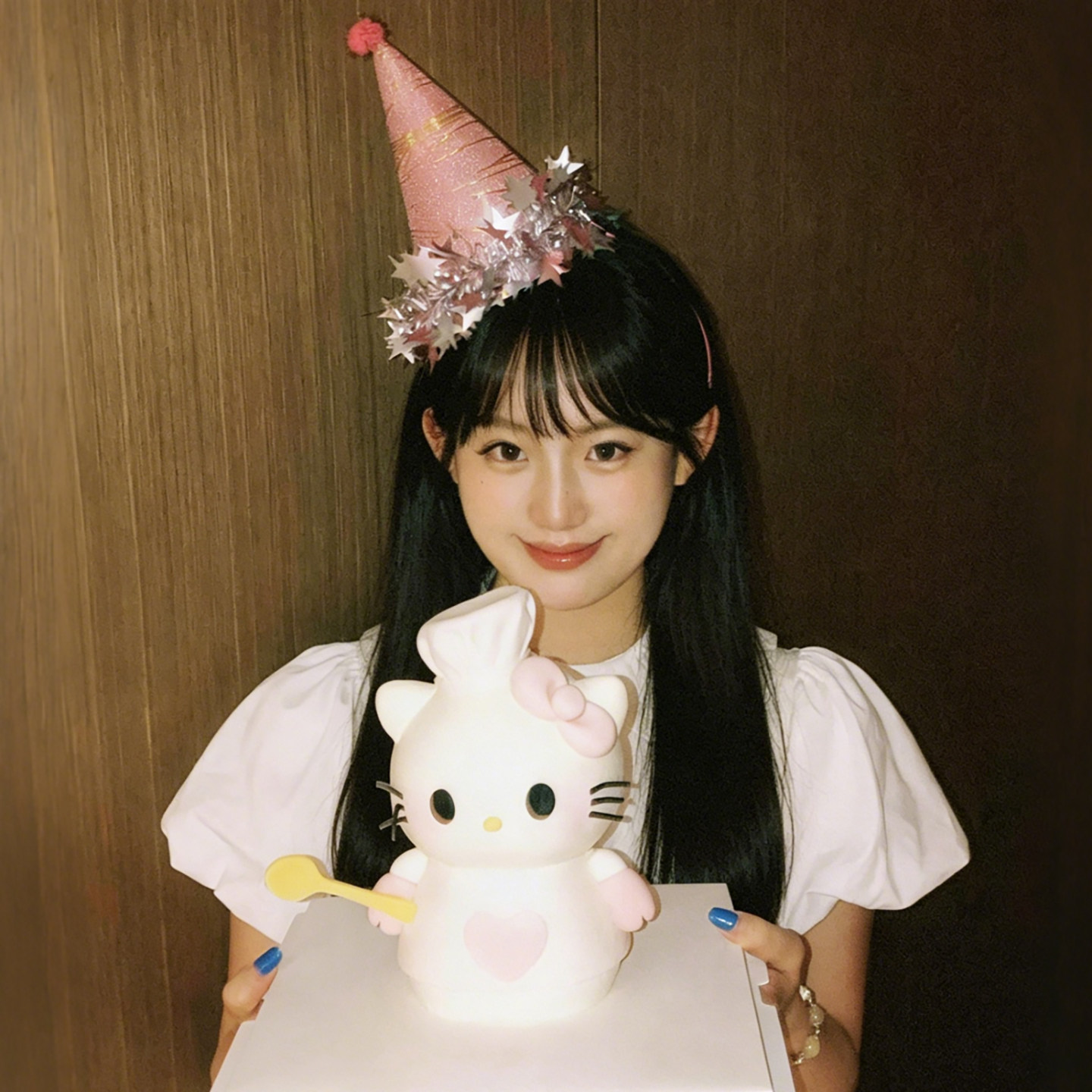 粉色星星生日帽子头饰拍照道具可爱女生儿童发饰氛围party装饰品