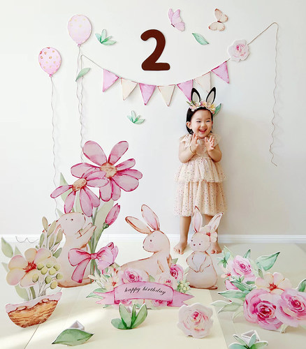 ins宝宝周岁生日布置百天