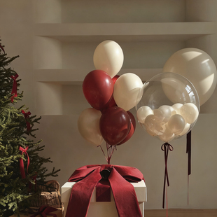 情人节网红波波球ins风氛围感告白气球求婚周岁生日派对店铺布置