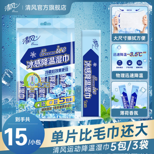 清风运动湿巾止汗去味