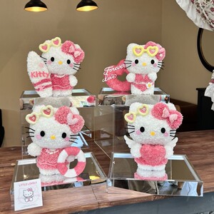 永生花夏天kitty真花KT猫咪可爱摆件520情人节送女友闺蜜生日礼物