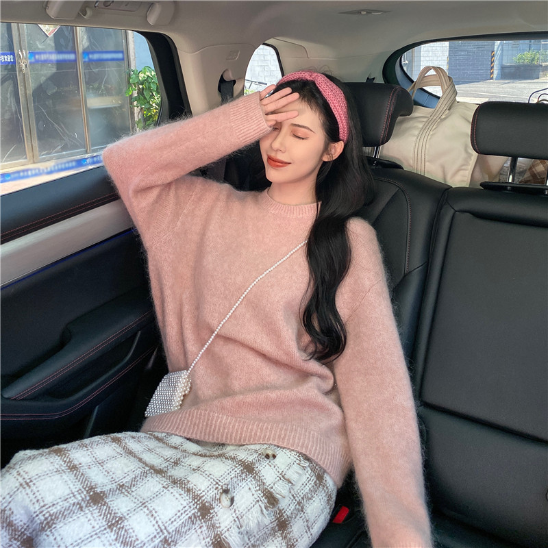 Plush Pink Sweater with soft pink