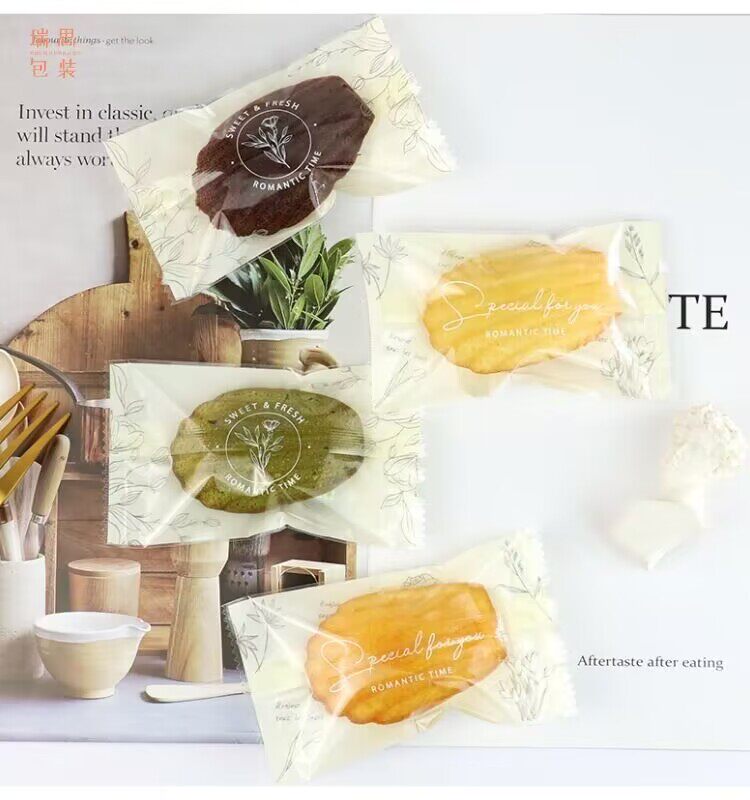 透明白色玛德琳切片磅蛋糕包装袋