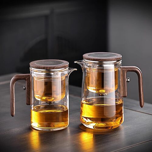 泡茶壶茶水分离飘逸杯全玻璃耐热过滤冲茶神器功夫茶具磁吸泡茶杯