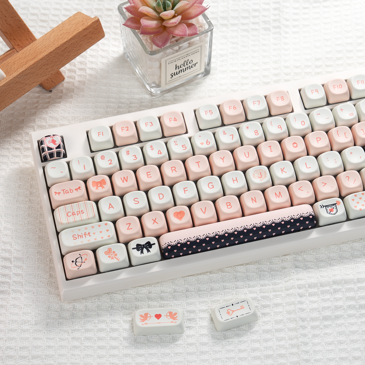 漫步猫108键机械键盘三模无线