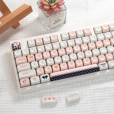 漫步猫108键机械键盘三模无线