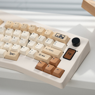 复古邮票主题键帽pbt材质热升华工艺适合狼蛛 等键盘