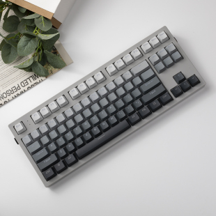 腹灵MK870客制化87键机械键盘套件静音RGB极昼侧刻键帽