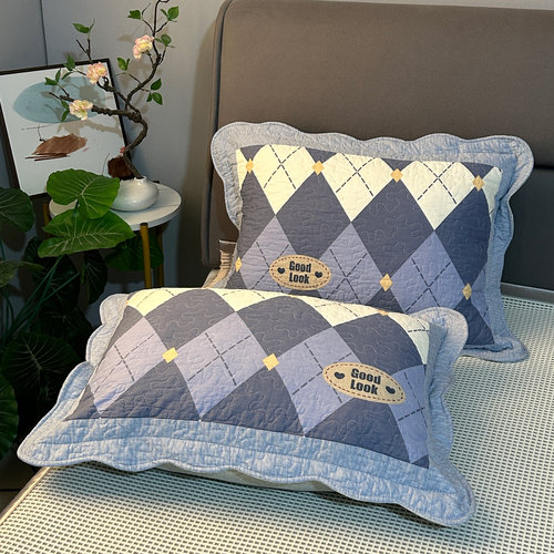 夹棉吸汗纯棉枕套加厚枕头套