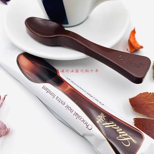 在途 瑞士莲巧克力勺子黑巧勺10.9g黑巧含量50% 新品