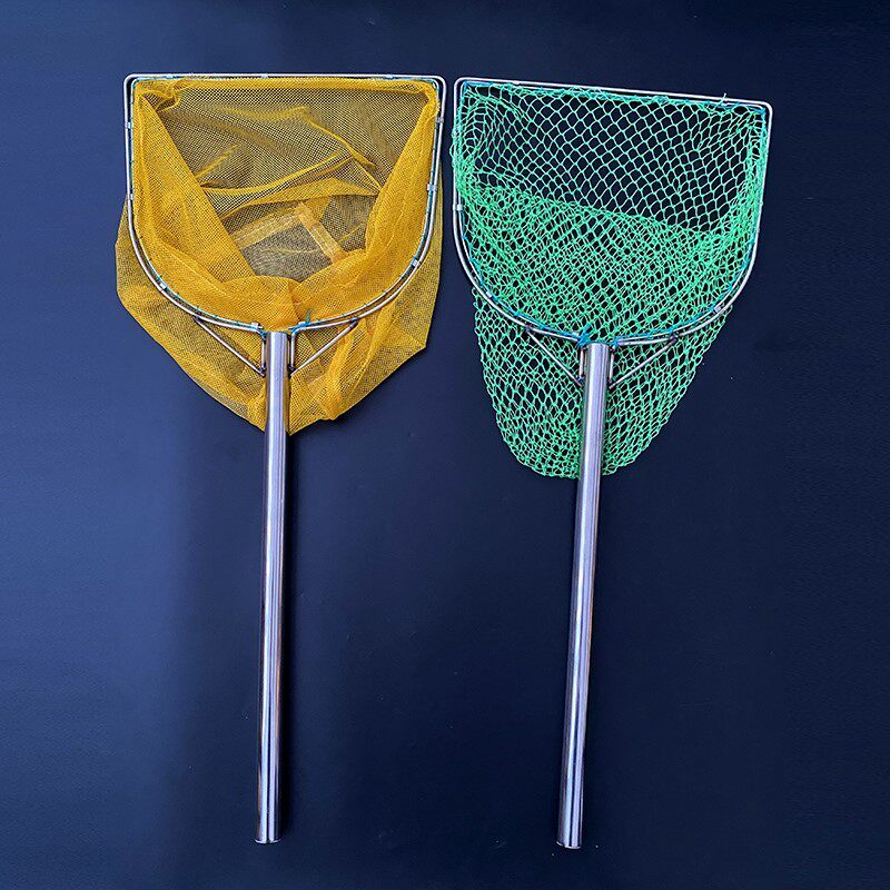 不锈钢大物抄网捞鱼网实心圈一体全套渔具鱼网超硬卖鱼捞虾鱼捞钓