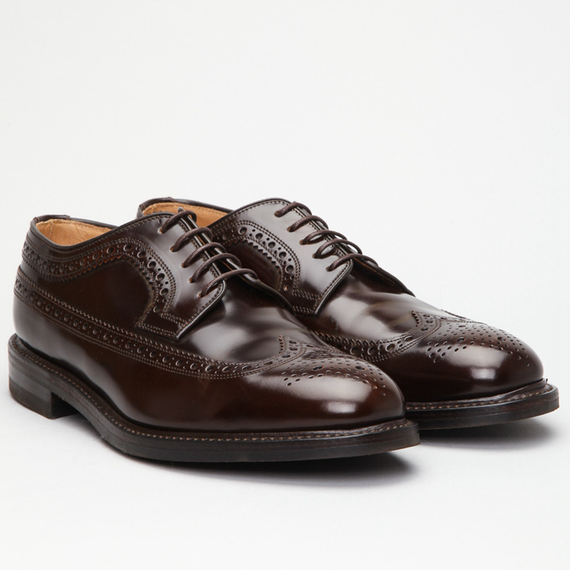 loake英国手工固特异布洛克皮鞋