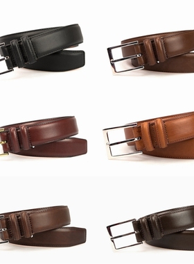 CARMINA 西班牙国宝级品牌 男士正装休闲手工皮带腰带 多色