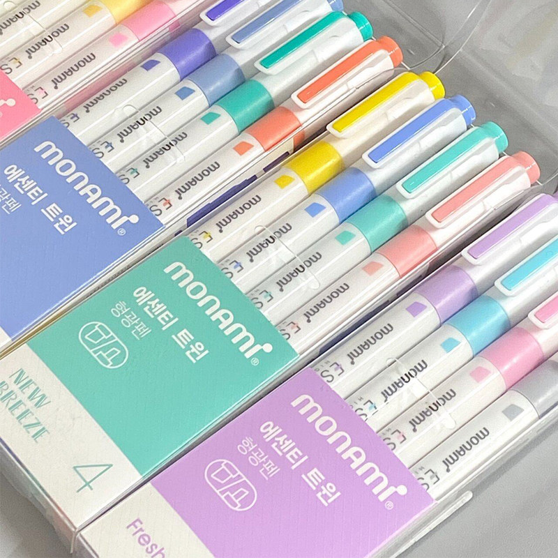 韩国慕那美双头护眼荧光笔学生用彩色标记笔绘画笔专用荧光笔套装,文具电教/文化用品/商务用品,荧光笔,淘宝优惠券,粉丝福利购,淘宝优惠卷