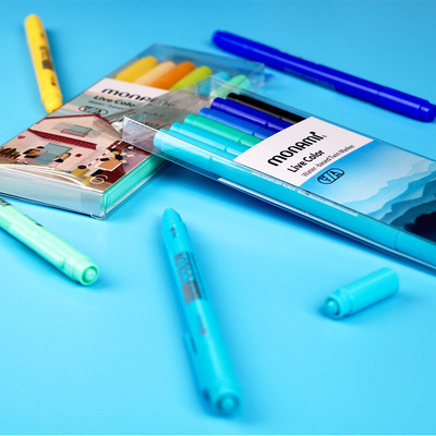 慕那美双头套装荧光笔