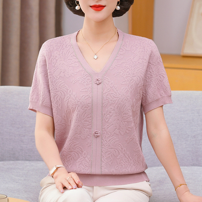 胖妈妈T恤凉快洋气显瘦