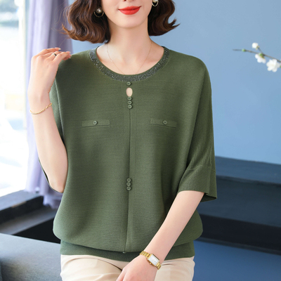 宽松遮肚柔软亲肤弹力大T恤衫