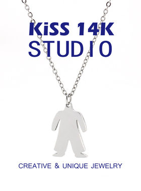 洗澡带不掉色可人小众项链女ins简约日韩版设计吊坠锁骨链百搭女