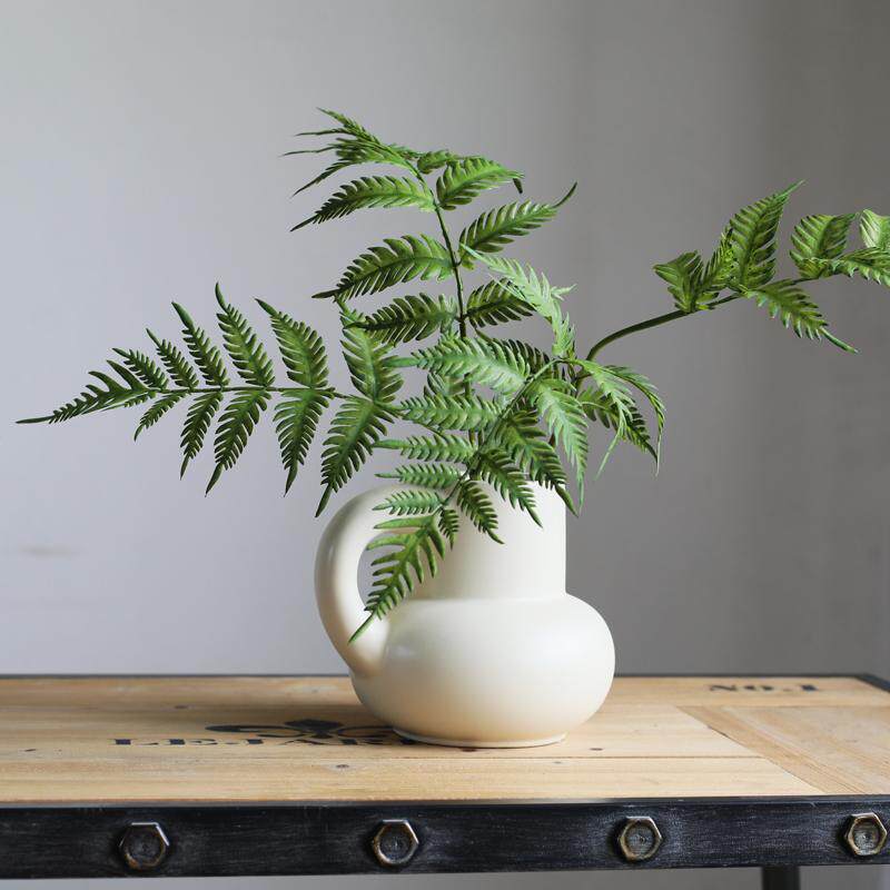 高品质仿真绿植北欧风家居装饰叶狼尾蕨黑骨芒蕨类植物摆件桫椤蕨