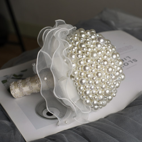 无品牌珍珠手捧花手工diy